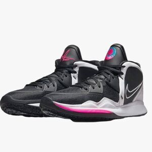 Nike Kyrie 8 Infinity South Beach Basketball Shoes Black Pink Size 9.5 Mens